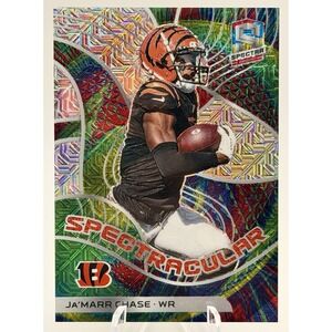 2022 Panini Spectra Ja'Marr Chase Spectracular Mojo Prizm /25 #SPEC-JCH Bengals